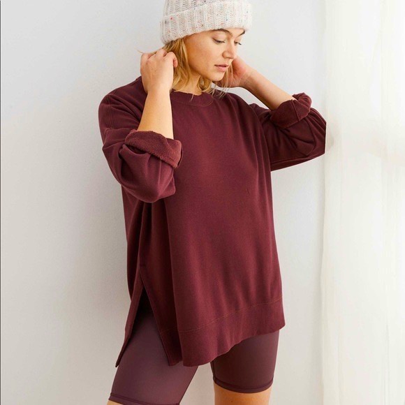 Aerie Side Slit Sweatshirt 